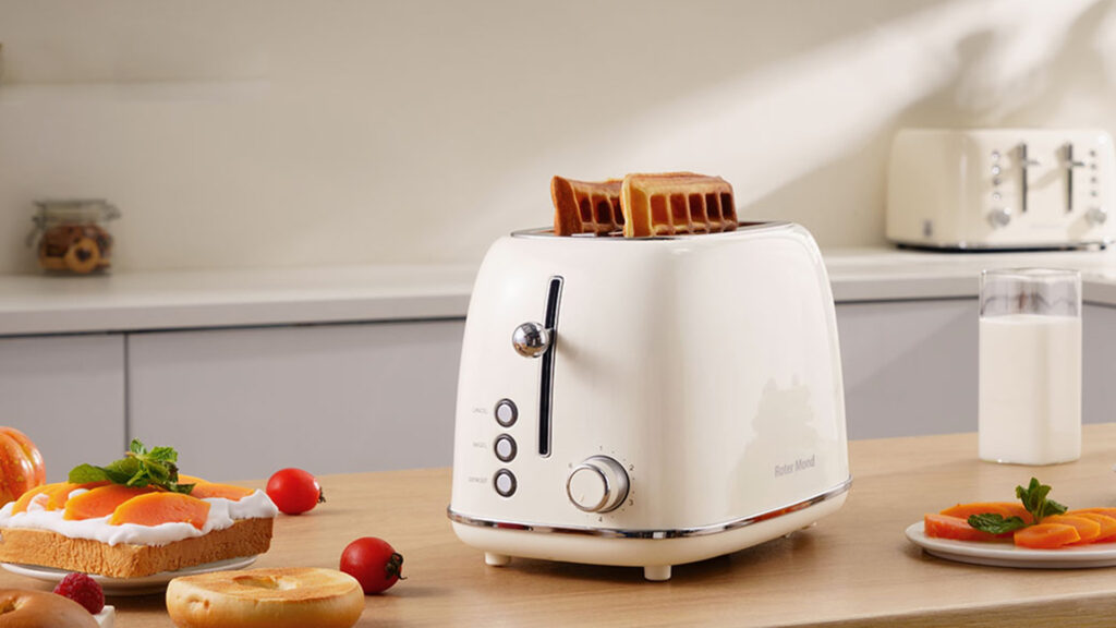 Stainless Steel Toaster with Bagel